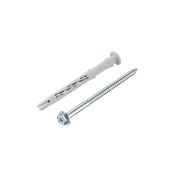 Дюбель фасадный с шурупом TORX шестигр. головка и пресс шайба 8х100 мм Tecfi 147653