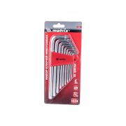 Набор удлиненных имбусовых ключей T10-T50 TORX MATRIX 12306 (9 шт)