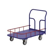Тележка платформенная с бортиком ТПБ 1 колеса d125 мм RUSKLAD (платформа 500x800)