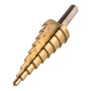 Сверло ступенчатое по металлу 4-20 мм ц/х с 3мя гранями HSS TiN SDW TOOLS dm00420