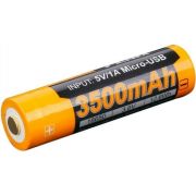 Аккумулятор 18650 3.6V 3500мА*ч с разъемом для USB Fenix ARB-L18-3500U