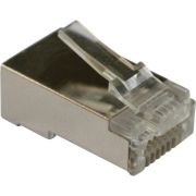 Коннектор LANMASTER RJ45, тип EZ 8P8C, STP, cat.5e, универсальный, со вставкой, LAN-EZ45-8P8C/S5E-100 (100 шт)