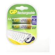 Аккумулятор перезаряжаемый AA Ni-Mh 2100 мАч  GP 210AAHC-2DECRC2 (2 шт/уп)