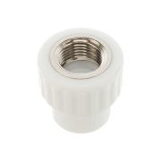 Муфта комбинированная полипропиленовая PPR, белая 20 х 1/2' ВР VALFEX 10129020