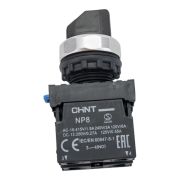 Переключатель с фиксацией NP8-20X/312 без подсветки 2НО черн. IP65 (R) CHINT  578131