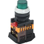 Кнопка ABLFP-22 d22мм 1з+1р 240В неон зел. IEK BBT20-ABLFP-K06