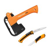 Набор универсальный топор Х5 + пила + универсальный нож Fiskars 1057912