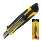 Нож 18 мм роликовый фиксатор, резиновые вставки BRAUBERG 235402