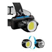 Фонарь аккумуляторный налобный XPE 3Вт COB 5Вт аккум. LI-on 1.2А.ч ЗУ Micro USB КОСМОС KOCH5WLi-On