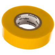 Изолента ПВХ 19 ммх0.15 ммх20 м желтая FORTISFLEX 71232