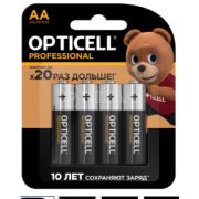 Элемент питания алкалиновый AA/LR6  Professional Opticell 5052001 (уп 4шт)