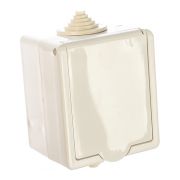 Розетка 1-м ОП РА16-660 16А IP44 с заземл. бел. Кунцево 5906