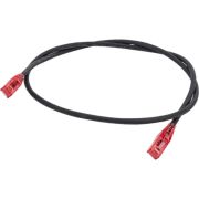 Патч-корд Hyperline PC-LPM-UTP-RJ45-RJ45-C5e-1M-LSZH-BK U/UTP, Cat.5е (100% Fluke Component 30887