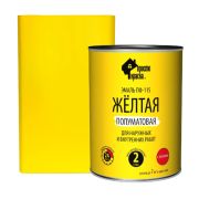 Эмаль ПФ-115  полуматовая жёлтая Простокраска (0.8 кг)