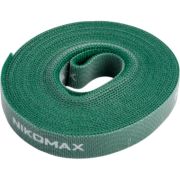 Стяжка-липучка нарезаемая 15мм х 5 м зеленая NIKOMAX NMC-CTV05M-15-RL-GN