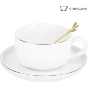 Набор чайный на 4 персоны с ложками Nouvelle royal line 1930023 (8 предметов )