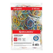 Резинки банковские цветные BRAUBERG 440164 (575 шт)