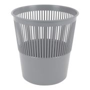 Корзина для бумаг сетчатая серая BRAUBERG 237002 (9 литров)