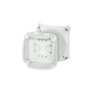Коробка распределительная PP IP66 DK 0606 G клеммы 2.5-10 м2 7+1 мемб. вводов HENSEL 62000007 (130х130х77 мм)