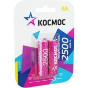 Аккумулятор R6 BP-2 Ni-Mh 2500mA*ч 1.2V КОСМОС KOCR6NIMH2500MAH2BL (2 шт/блистер)