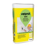 Шпаклевка цементная для влажных помещений, белая Weber Vetonit VH (20 кг)