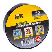 Изолента ПВХ 0,18х19ммх20м черная IEK UIZ-20-10-K02