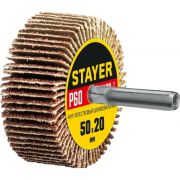 Круг шлифовальный веерный лепестковый Р60 50х20 мм STAYER 36607-060