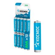 Батарейка алкалиновая ААА/LR03 1.5V КОСМОС KOCLR0310BL (10 шт/блистер)
