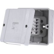 Коробка клеммная 5-полюсная IP55 серая с мембранами HENSEL DE 9345 (98х98х52 мм)