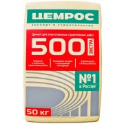 Цемент М500 Д20 ЦЕМ I А-Ш 42,5 Н (50 кг) ЦЕМРОС