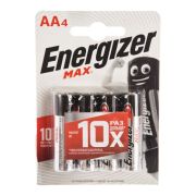 Батарейки щелочные LR6/AA 1.5V Energizer MAX E300157104 (4 шт/блистер)
