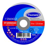 Круг зачистной по металлу (125х6х22 мм; A 24 R BF L) Tsunami D16110012562300