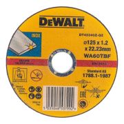 Круг отрезной по металлу 125x1,2x22 мм INDUSTRIAL DEWALT DT42340Z