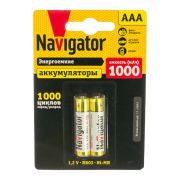 Аккумулятор AAA/HR03 NHR-1000-HR03-BP2 Navigator 94462 (2 шт/блистер)