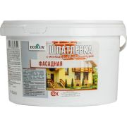 Шпатлевка фасадная универсальная, белая ECOLUX 4607133682750 (1,5 кг)