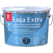 Краска моющаяся, белая полуматовая (база А; колеровка TVT V484) Tikkurila Luja Extra (9 л ~ 12,3 кг)