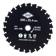 Диск WOOD CUT для кусторезов (200х25.4/20 мм; 26 зубьев) DDE 241-390