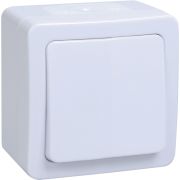 Выключатель 1-кл.10А IP54 ВС20-1-0-ГПБ ОП бел. Гермес Plus IEK EVMP10-K01-10-54-EC