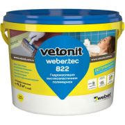 Мастика для гидроизоляции, светло-серая Weber Vetonit Weber.tec 822 (4 кг)