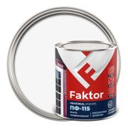 Эмаль универсальная  ПФ-115 ЯРОСЛАВСКИЕ КРАСКИ FAKTOR белая, банка 0,8 кг 214709