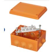 Коробка ответвительная FS 150х110х70мм 4р 450В 32А 10кв.мм нерж. контакт с каб. вводами и клеммн. IP55 пластик. DKC FSK21410