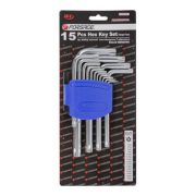 Набор Г-образных ключей TORX (Т6-Т60; 15 шт) FORSAGE F-5151T(26058)