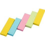 Закладки бумажные клейкие (15х50 мм; 50 шт х 5 цветов, пастель) INFORMAT Z1550-5P