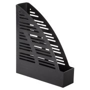 Лоток вертикальный для бумаг BRAUBERG «Standard», 245х70х295 мм, черный, 237220
