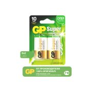 Батарейка алкалиновая 13А типоразмера D(LR20;R20;HR20) 13A-2CR2 GP Super Alkaline 13A-2CR2 (2 шт.)
