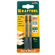 Пилки для лобзика по дереву (75x2.5 мм; чистый рез; 2 шт.) KRAFTOOL EU 159511-2.5