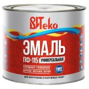 Эмаль Царицынские краски Витеко ПФ-115, коричневая, 1.8 кг