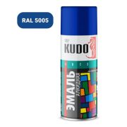 Краска аэрозольная глянцевая RAL5005 синяя (520 мл) KUDO KU-1011