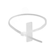 Хомут кабельный 2,5x110 P6.6  белый с табличкой 20х9 DKC 252110SR-М (100 шт)