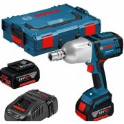 Гайковерт аккум. ударный (2 АКБ 18В Li-Ion 5А*ч + З/У) Bosch GDS 18 V-LI HT 0.601.9B1.30A